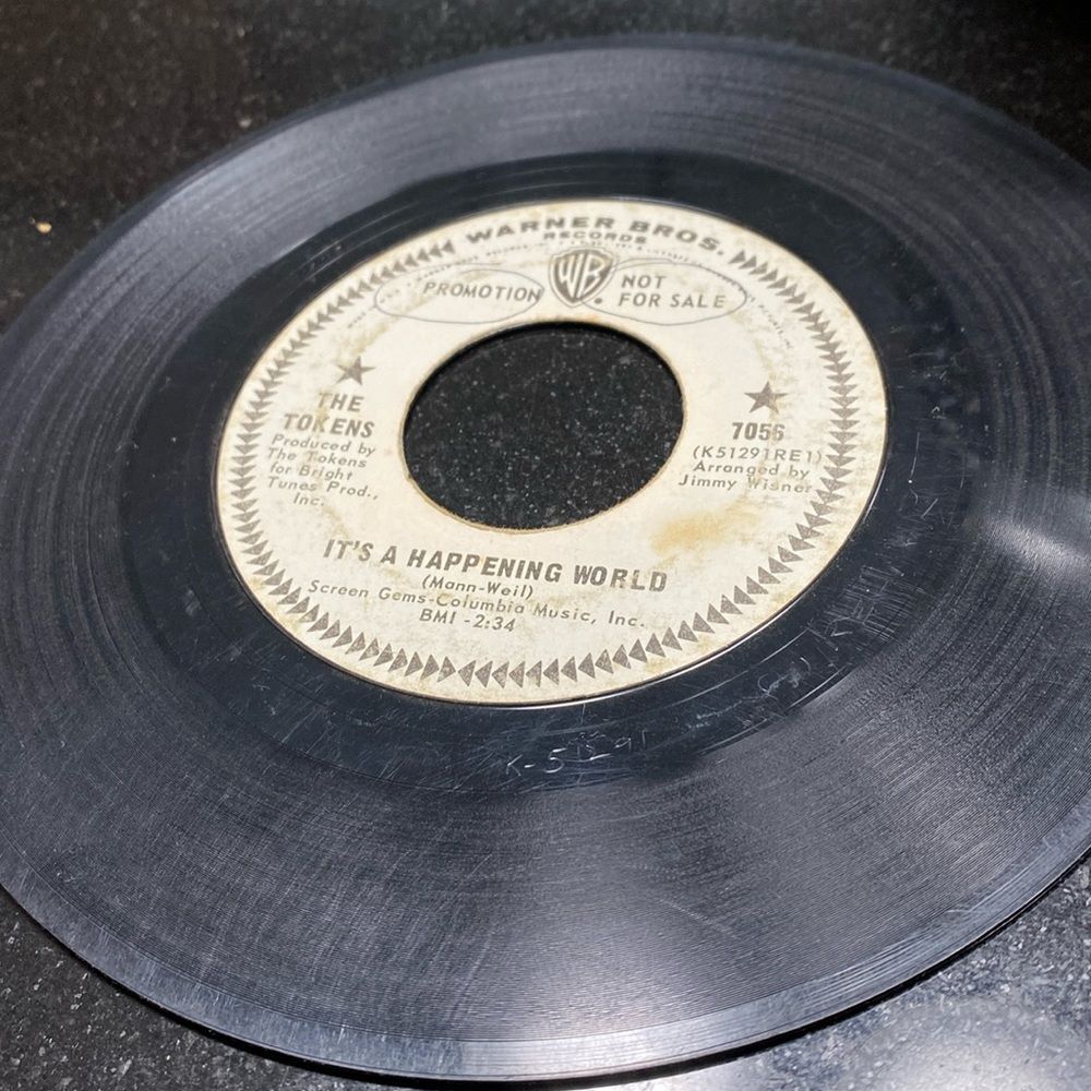Not for sale web promotional 45 vinyl it’s a happening world, how nice